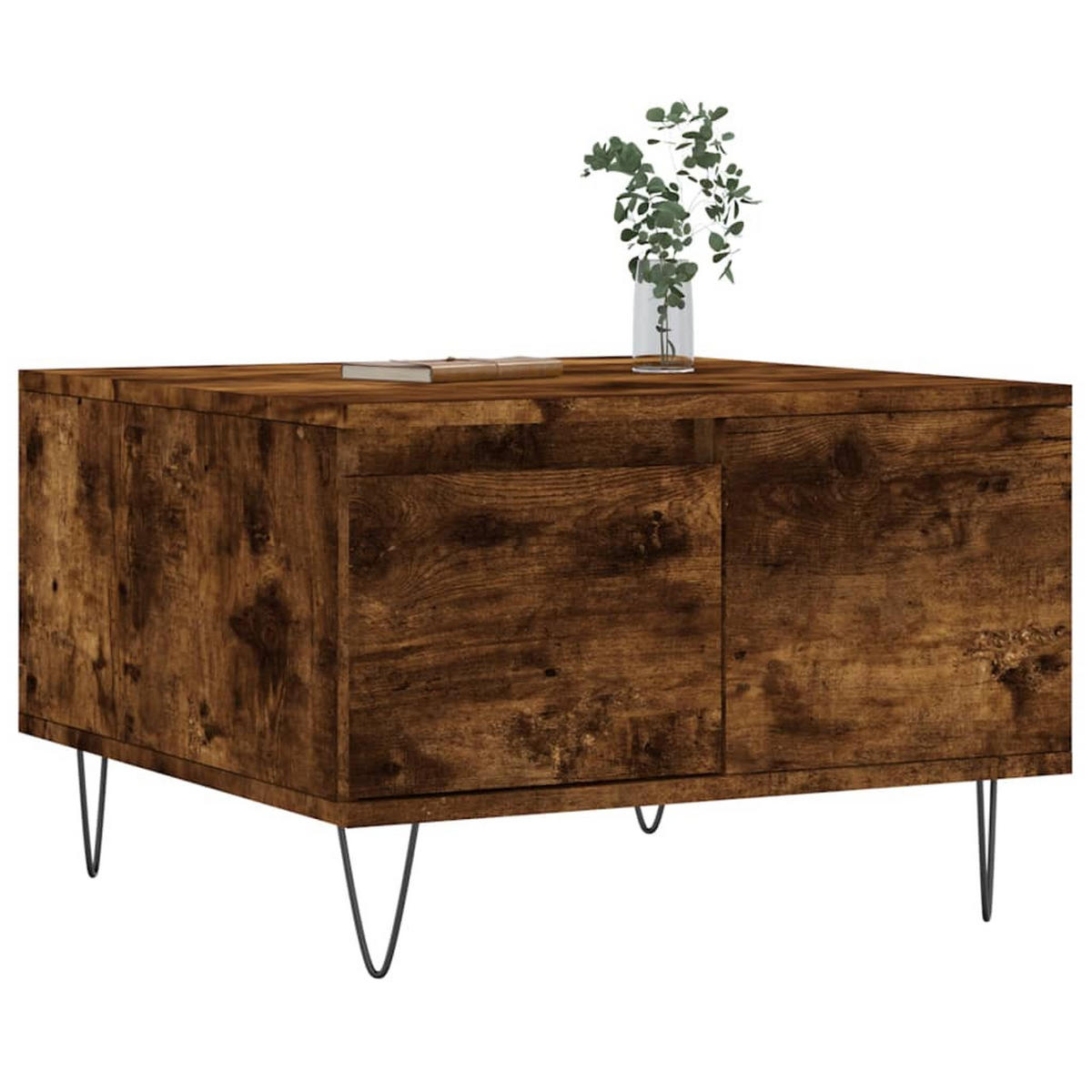 COUCHTISCH Räuchereiche 55x55x36,5 cm Holzwerkstoff - Braun, Holzwerkstoff (55/55/36.5cm) - furnicato