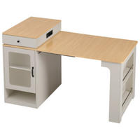 SIDEBOARD mit Riffelglastüren & integrierter Steckdosenstation weiß 80×71-151×92 cm aus MDF und Glas - Weiß, Holzwerkstoff (151/92/80cm) - Luhomfu