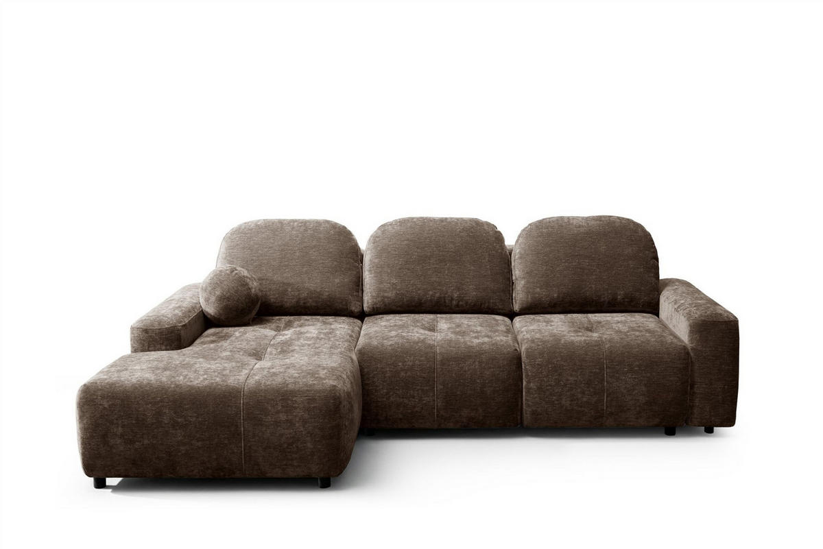 ECKSOFA Argos In Vibe - Braun, Holzwerkstoff/Textil (170/267cm) - Fun Möbel