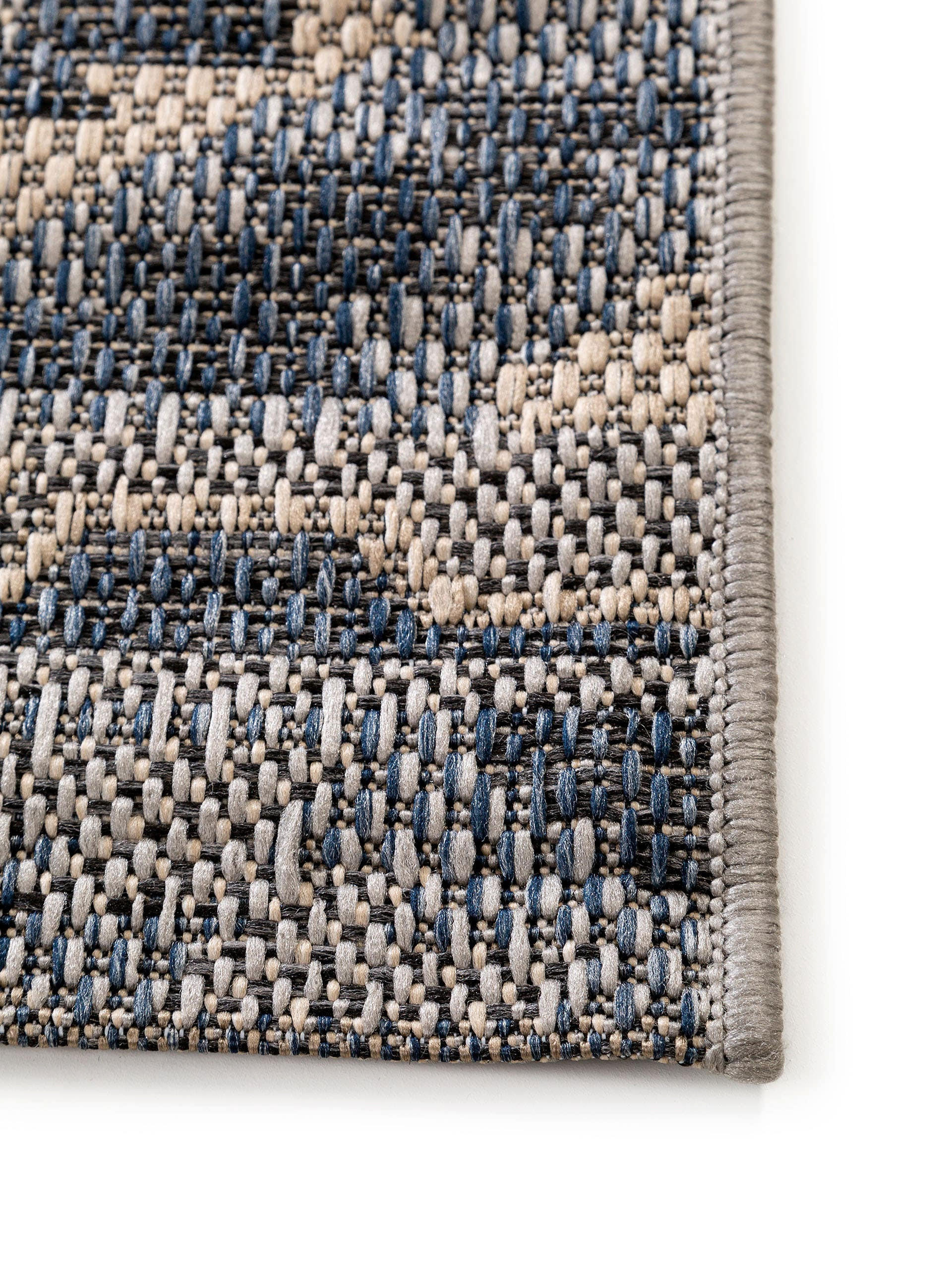 Thumbnail - benuta Nest Outdoorteppich, Blau, Textil, Rechteckig, 200x285 cm, Oeko-Tex® Standard 100, wasserabweisend, Teppiche & Bö...