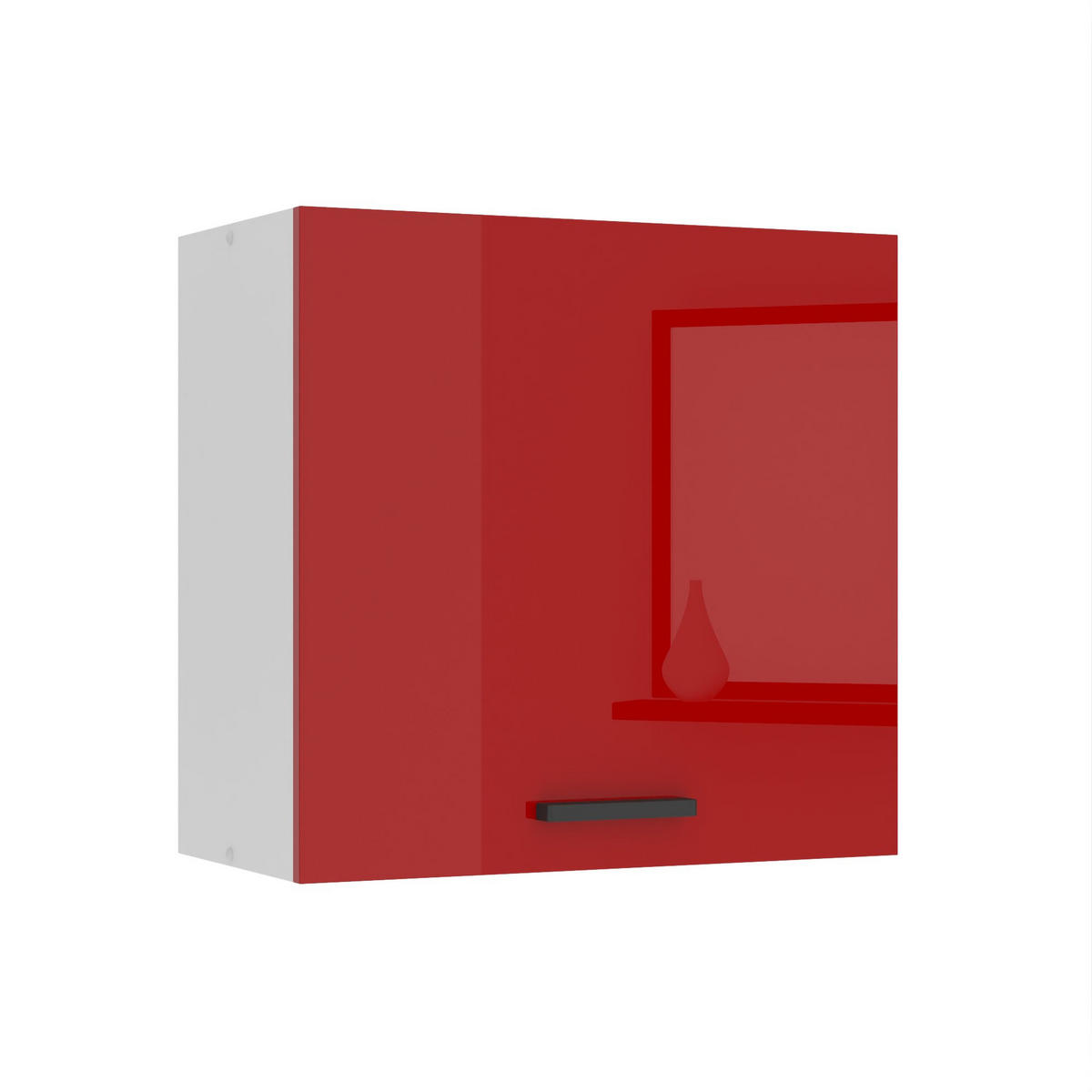 HÄNGESCHRANK SG 60 cm, mit 1 Tür, Rot Hochglanz - Rot, Holz (60/58/29.6cm) - B BELINI GROUP
