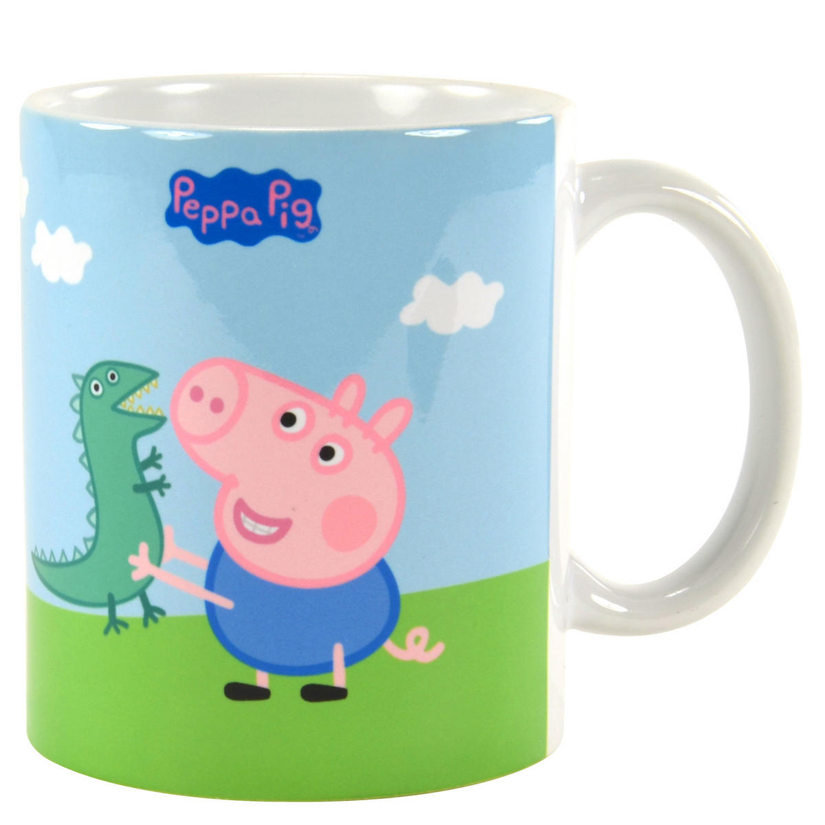 BECHER Peppa Wutz Stofftiere Weiß 320 mö - Weiß, Keramik (0.32L) - United Labels