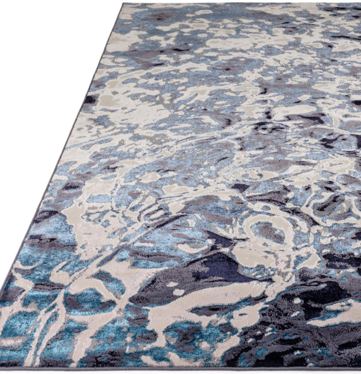 TEPPICH modern Wohn-/Schlafzimmer FOAMY Blau 160 x 230 cm - Blau, Textil (160/230cm) - Novatrend