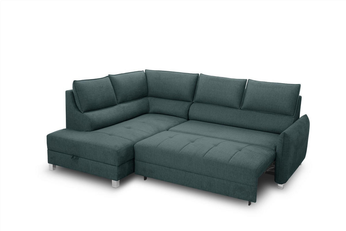 ECKSOFA Marno In Chill Me - Grün, Holzwerkstoff/Textil (200/260cm) - Fun Möbel