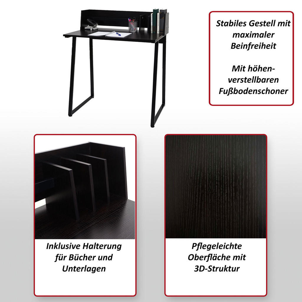 Thumbnail - MCW Konsolentisch, Schwarz, Metall, 82x94x51 cm, Wohnzimmer, Wohnzimmertische, Konsolentische