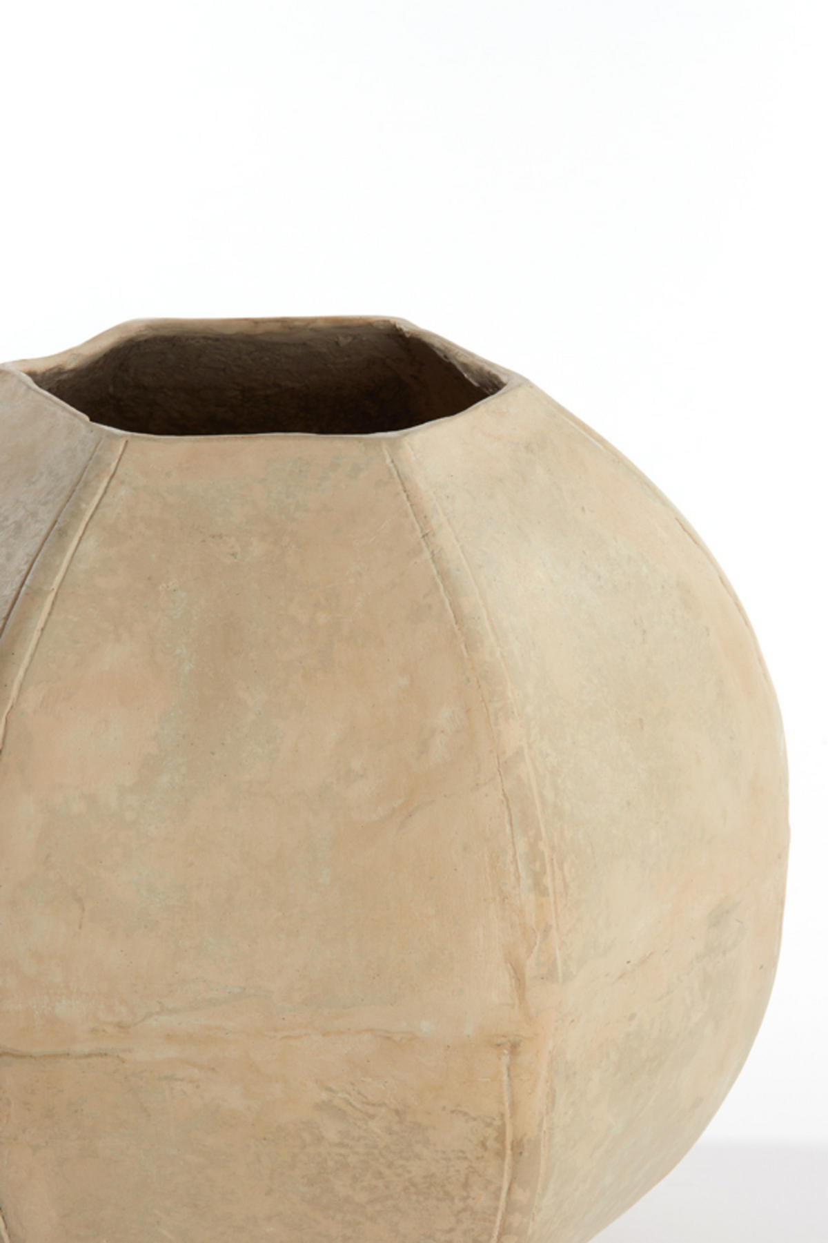 VASE Melis Weiß Ø51/44,5 cm - Weiß, Papier (44.5cm) - Light & Living