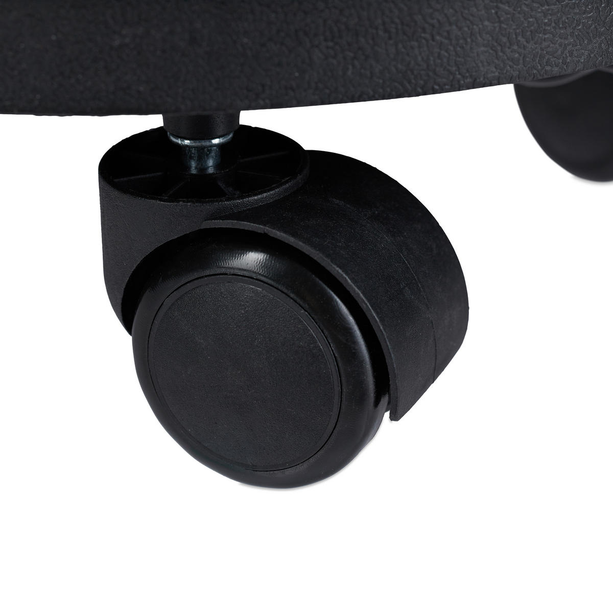 2XPFLANZENROLLER - Schwarz, Kunststoff/Metall (30/9.5/30cm) - Relaxdays