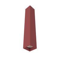 DECKENLEUCHTE Cube H40 - Rot, Metall (6/6/40cm) - Lumicom