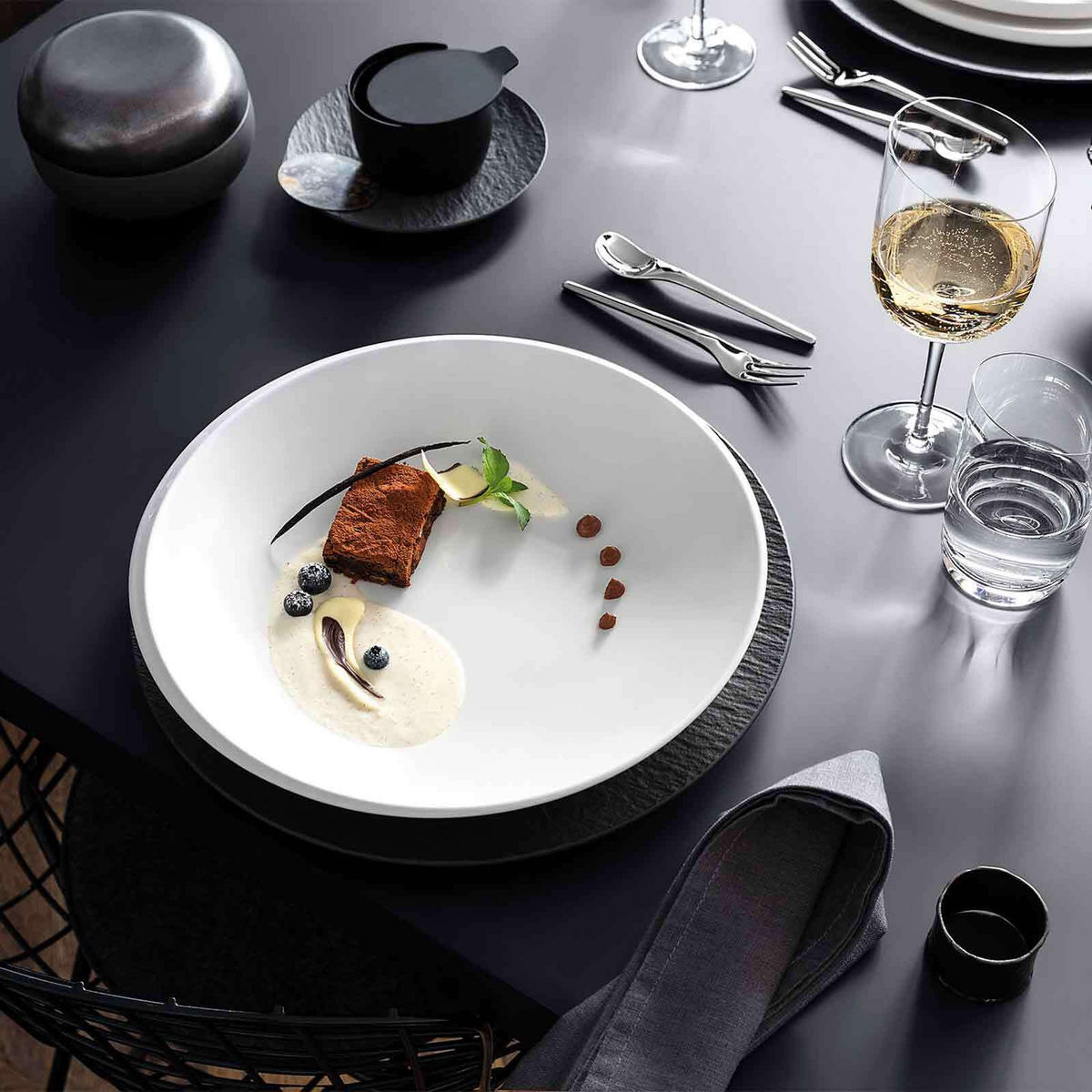 SCHALEN- UND TELLERSET NewMoon weiß 6er Set - Weiß, Keramik (1/1/1cm) - Villeroy & Boch
