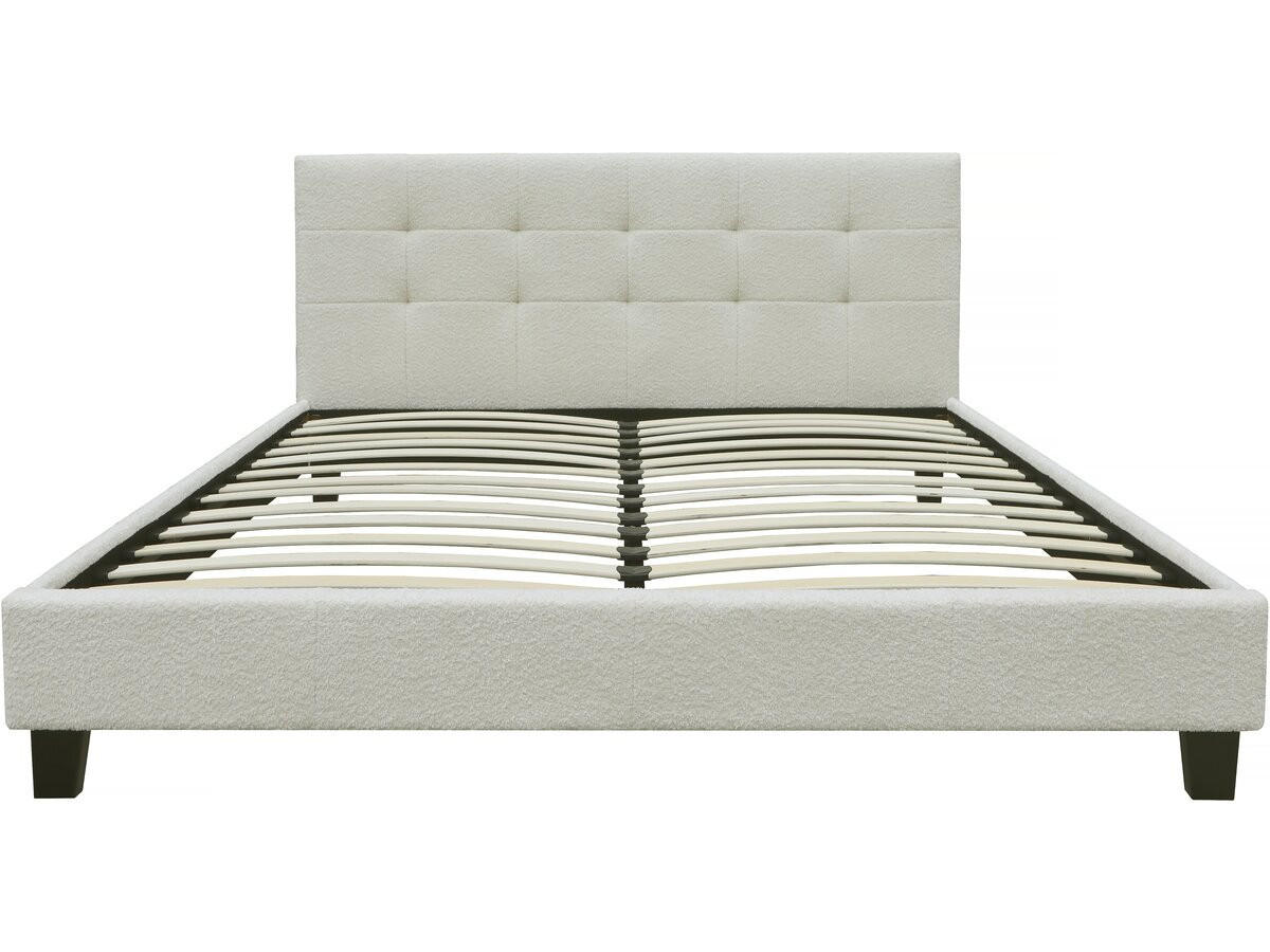 BETT julia Weiß - Beige, Textil (190/140cm) - Habitat Garten