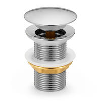 CLICK-CLACK-ABLAUFVENTIL Chrom - Chromfarben/Silberfarben, Metall (6.6/10.2/10.2cm) - Akord