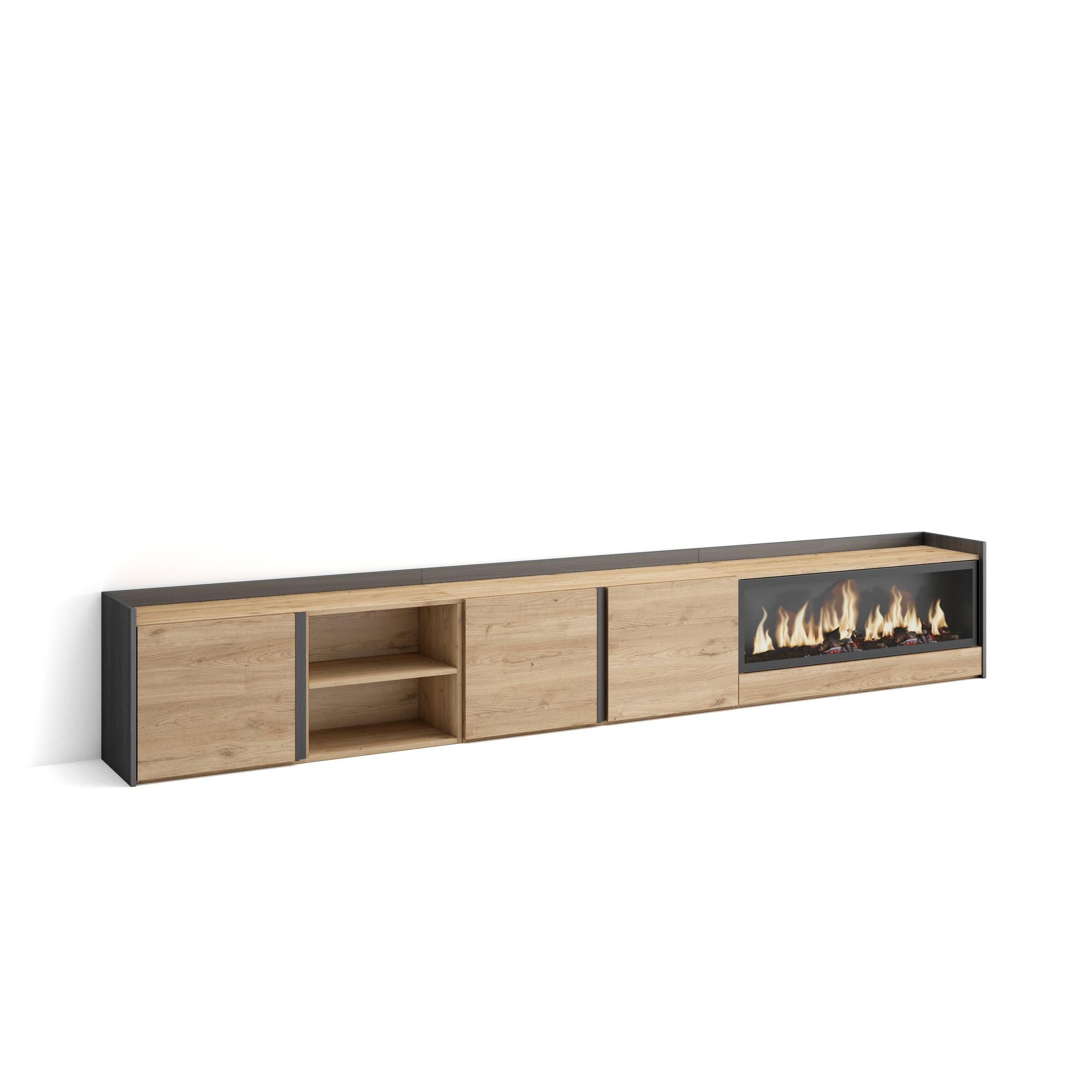 Skraut Home Lowboard, Eiche 315x50x35 cm