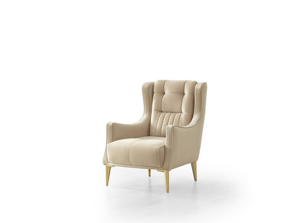 SITZGARNITUR Arica, Beige Stellvariante 2+1 - Beige, Holzwerkstoff/Kunststoff (180/80/95cm)