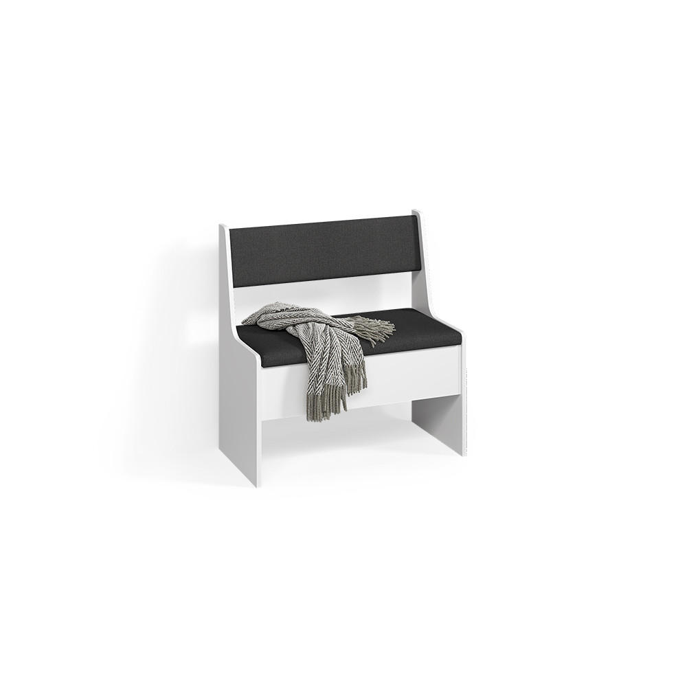 ESSZIMMER-ECKBANK Tiberio Weiß 41.5 x 76.6 cm - Weiß, Holzwerkstoff (41.5/76.6cm) - Livinity®