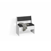 ESSZIMMER-ECKBANK Tiberio Weiß 41.5 x 76.6 cm - Weiß, Holzwerkstoff (41.5/76.6cm) - Livinity®