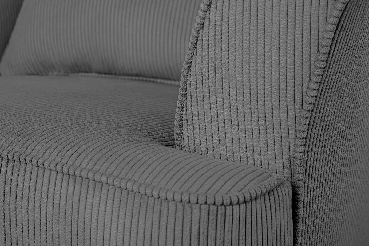 OHRENSESSEL STRALIS inklusive dekorativem Kissen, grau - Grau, Textil (82/108/80cm) - KONSIMO®