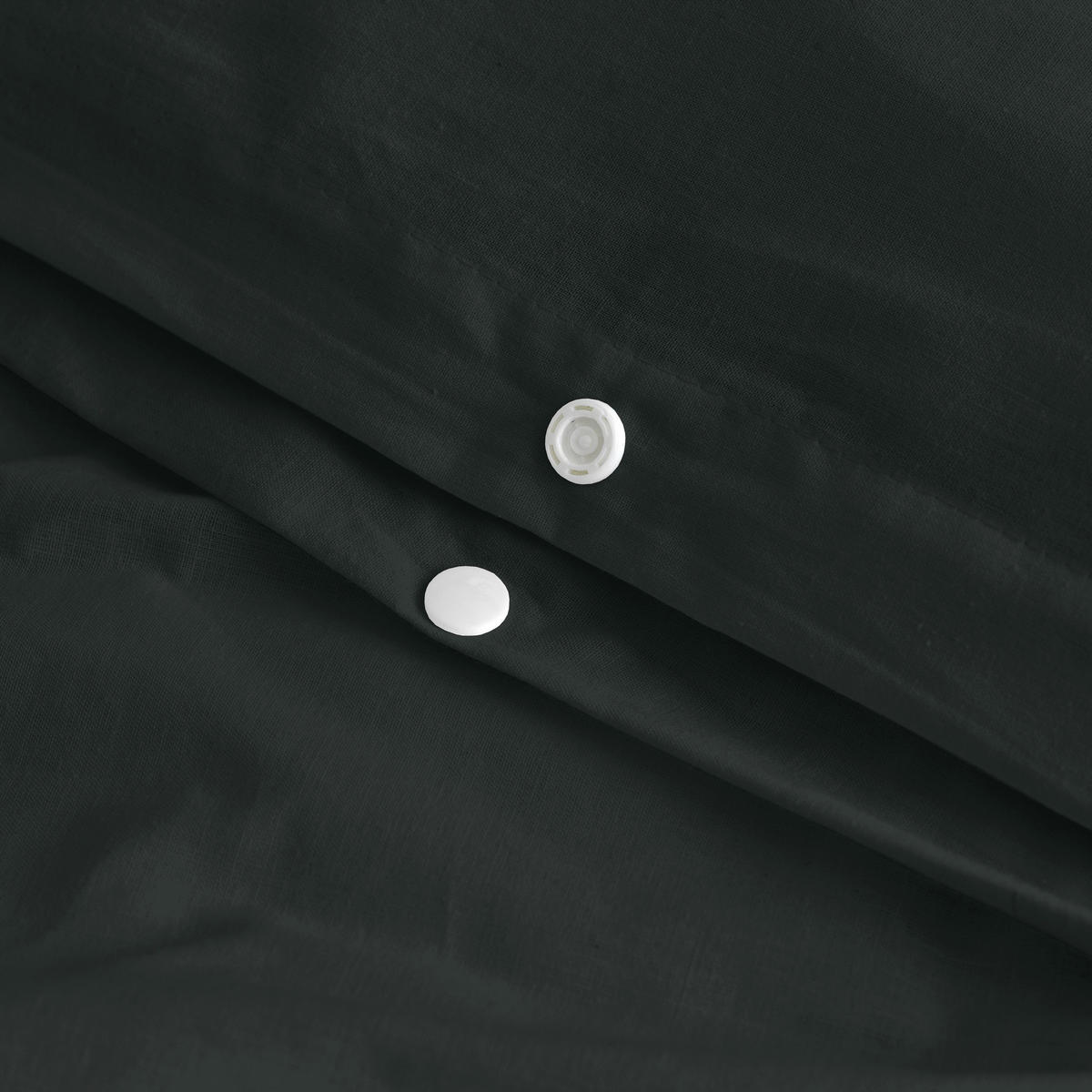 BETTBEZUG basic 200x200 cm (komfortgrösse) schwarz - Schwarz, Textil (200/200cm) - Happy Friday