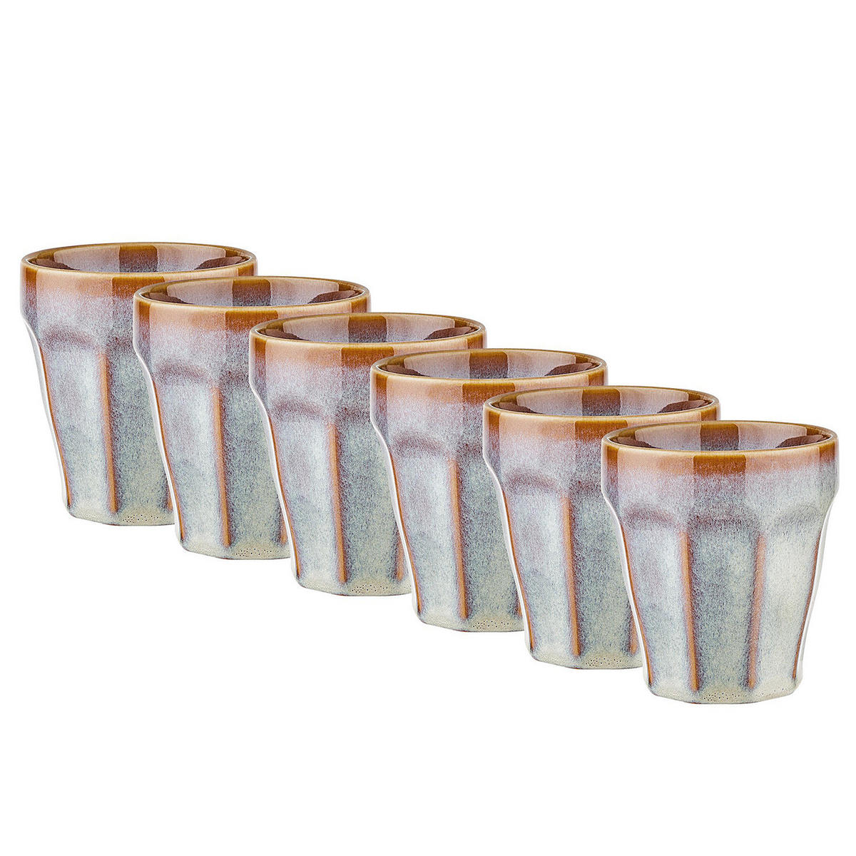 KAFFEETASSE (6er Set) Bergamo - Taupe, Keramik (0.25L) - BUTLERS