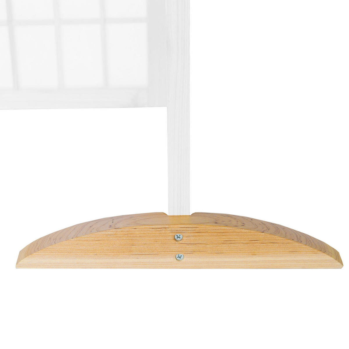 PARAVENT Standfuß natur 2er Set für Raumteiler - Naturfarben, Holz (33/2/2cm) - Homestyle4u