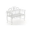 GARTENBANK Minno antik weiß - Weiß, Metall (128/46/94cm) - TPFGarden