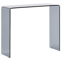 KONSOLENTISCH Sicherheitsglas Schwarz Kendall - Schwarz, Glas (90/75/30cm) - Beliani