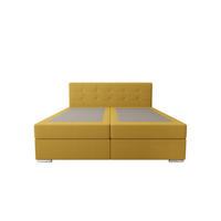 BOXBETT ZILANO 1 mit Matratze H3 und Topper 140x200 Cosmic 120 - Gelb, Holz/Textil (140/200cm) - Bedante