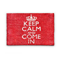 FUSSMATTE - Rot, Kunststoff/Textil (40/60cm) - Relaxdays