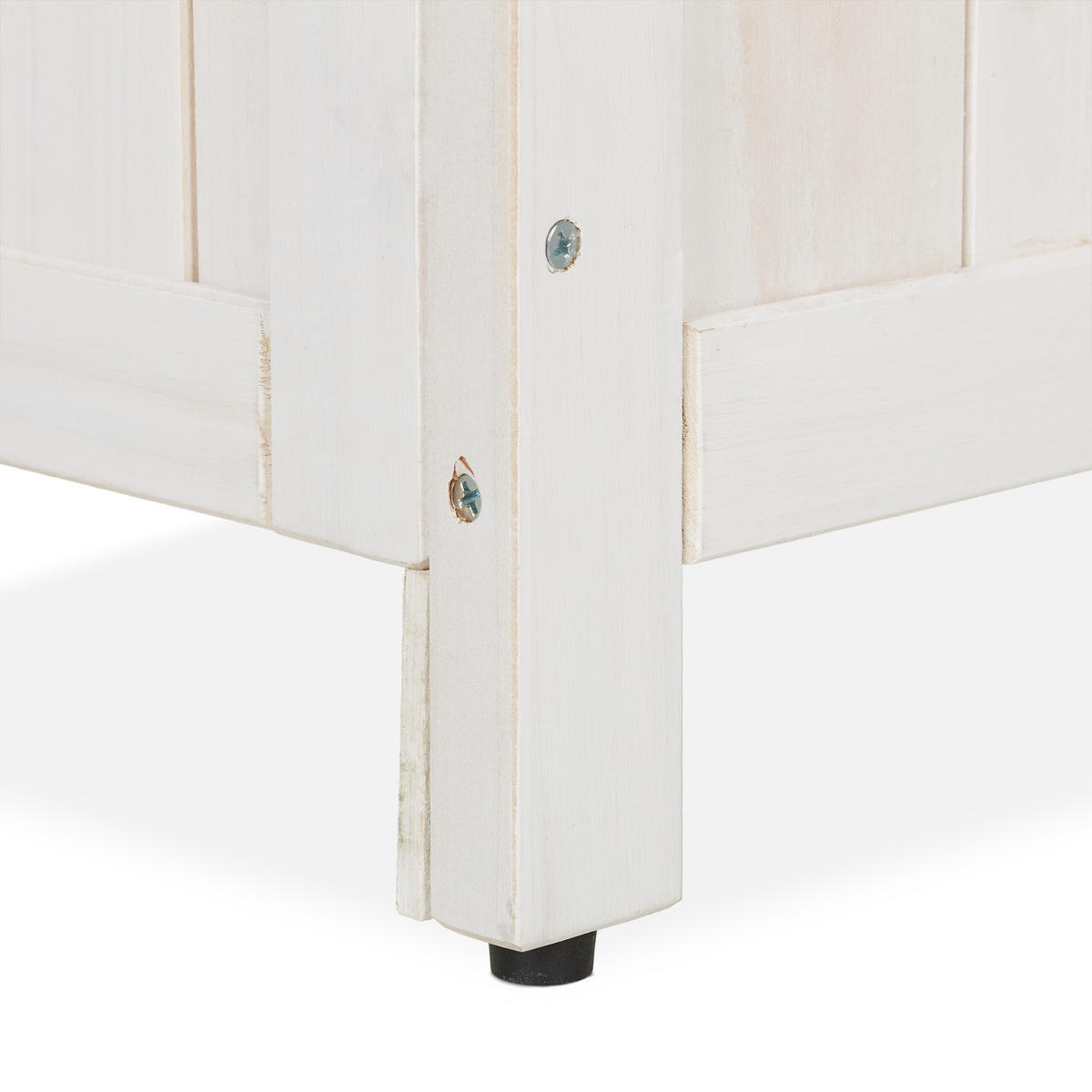 PFLANZKASTEN Spalierwand - Weiß, Holz/Kunststoff (71.5/171/32cm) - Relaxdays