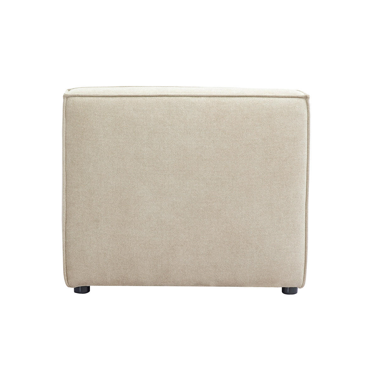 MODUL Rechts Beige Samt-Effekt SPLIT - Beige, Textil (101/70.5/83cm) - Miliboo