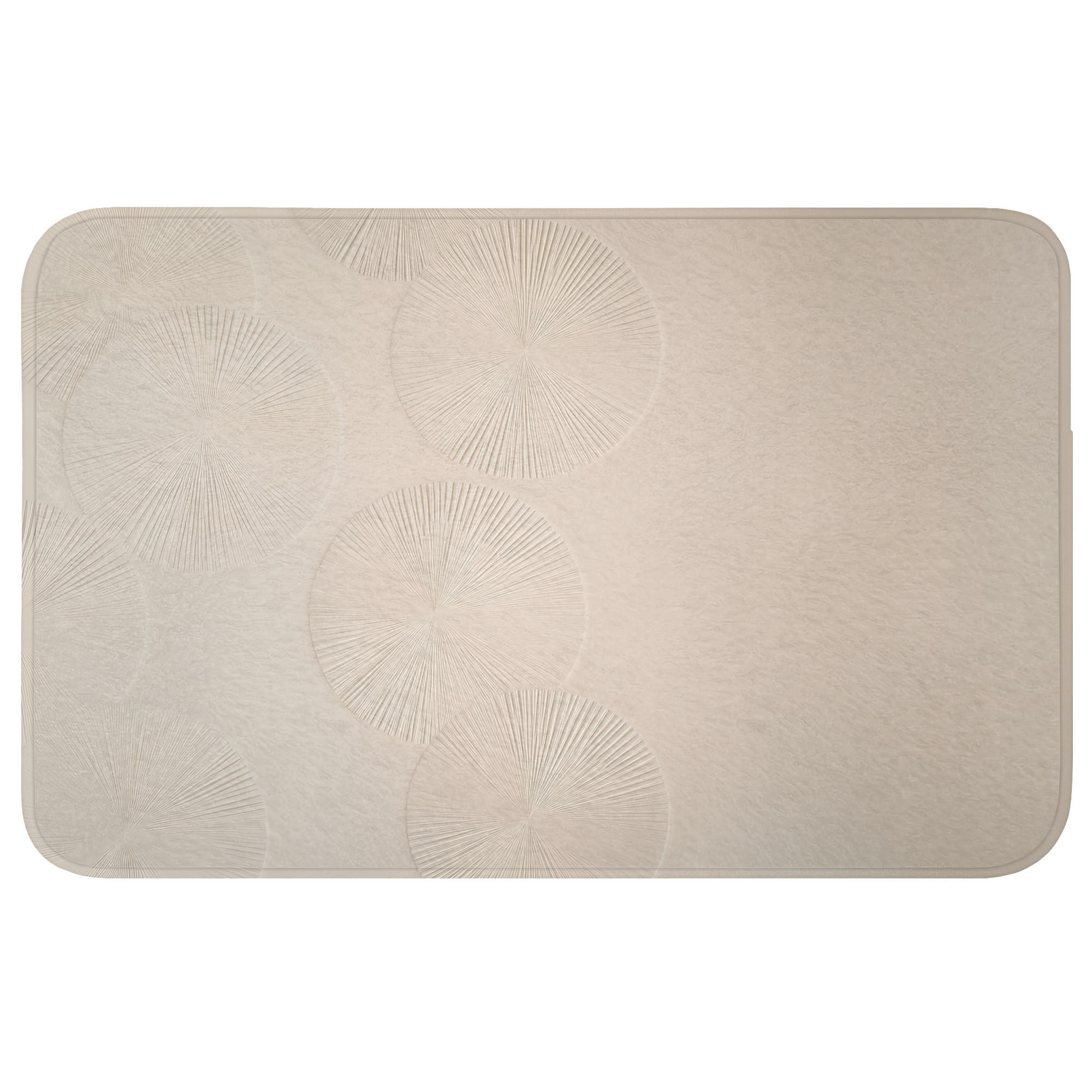 OnlyWow KOUPELNOVÁ PŘEDLOŽKA Japandi - Béžová - Moderní 80x50 cm