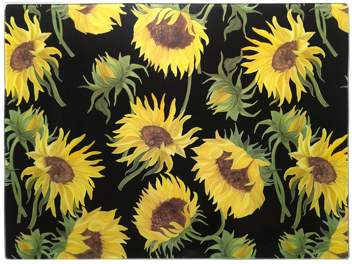 KUCHYŇSKÁ DESKA Aria, sklo, 40 x 30 cm - žlutá, sklo (2/31cm) - Mondex