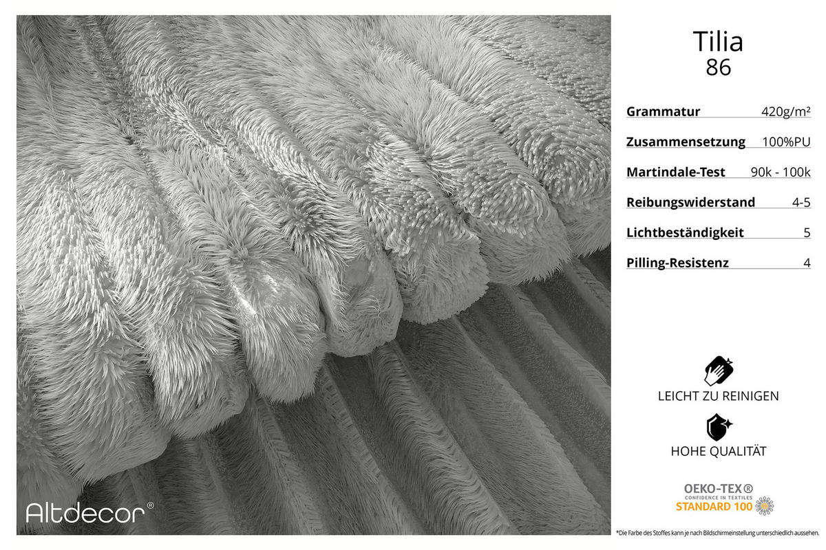 POLSTERBETT mit Bettkasten und Lattenrost, Bett mit Matratze H3/H4 - ALOVA - Hellgrau, Holzwerkstoff/Textil (120/200cm) - ALTDECOR