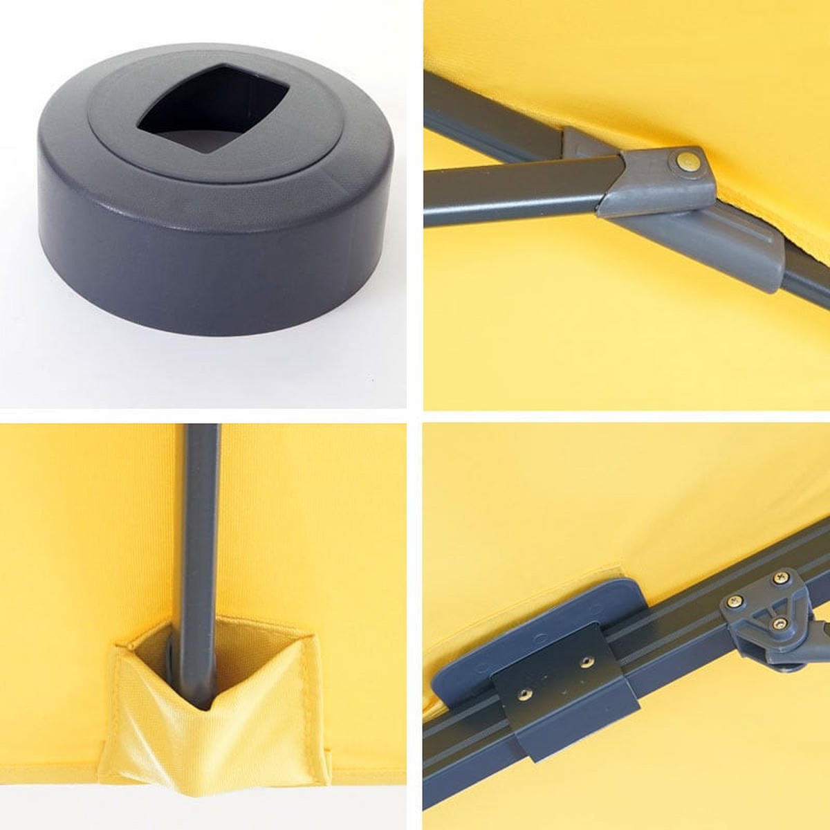 AMPELSCHIRM I Gelb 300/300 cm - Gelb, Textil (360/300cm) - MCW