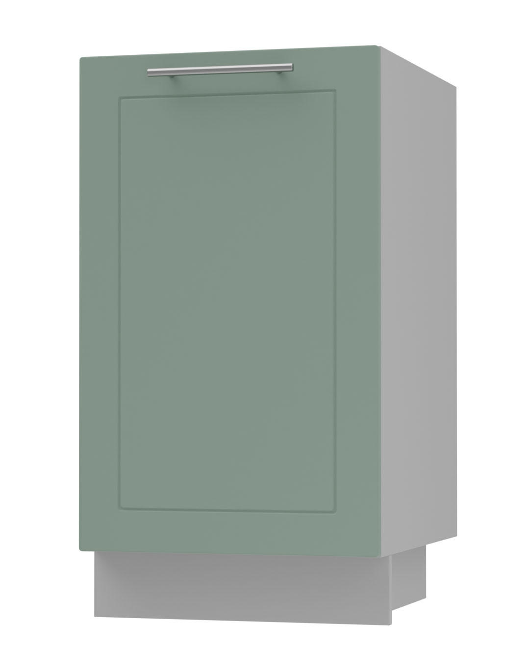 Feldmann-Wohnen Küchenunterschrank Mintgrün, Grau 45x82x50 cm
