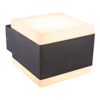 WANDLEUCHTE SLICE LED Aluminium Anthrazit, Up & Down - Anthrazit, Metall (11/9/14cm) - Globo Lighting