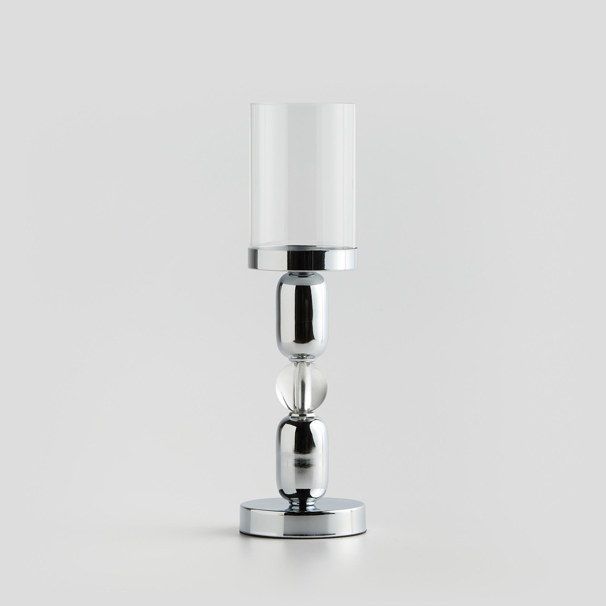 KERZENSTÄNDER Eli - Silberfarben, Metall (12/40/12cm) - home&you