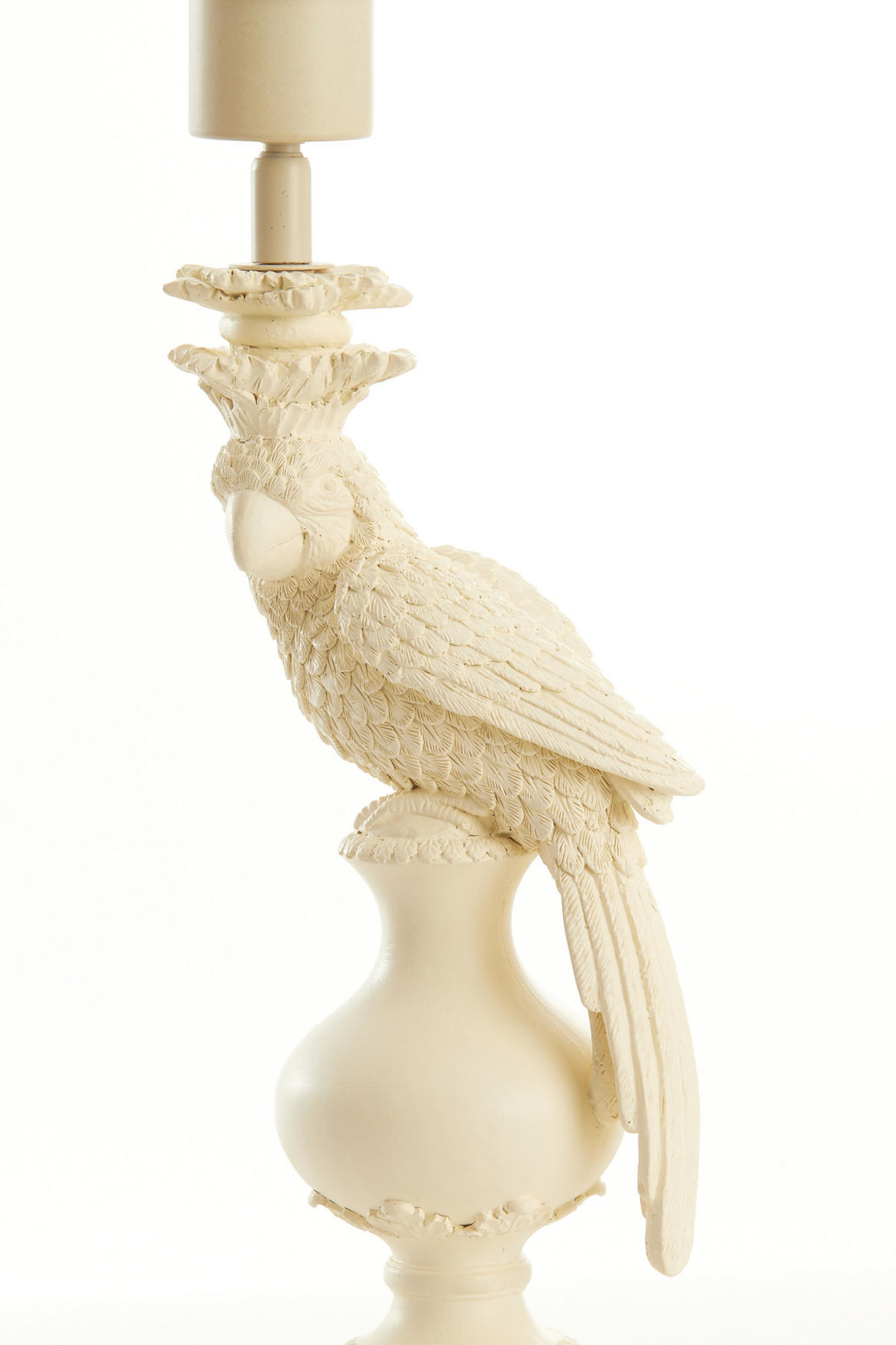 LAMPENFUSS Nyasa Weiß 14,5/14,5/46,5 cm - Weiß, Kunststoff (14.5/14.5/46.5cm) - Light & Living