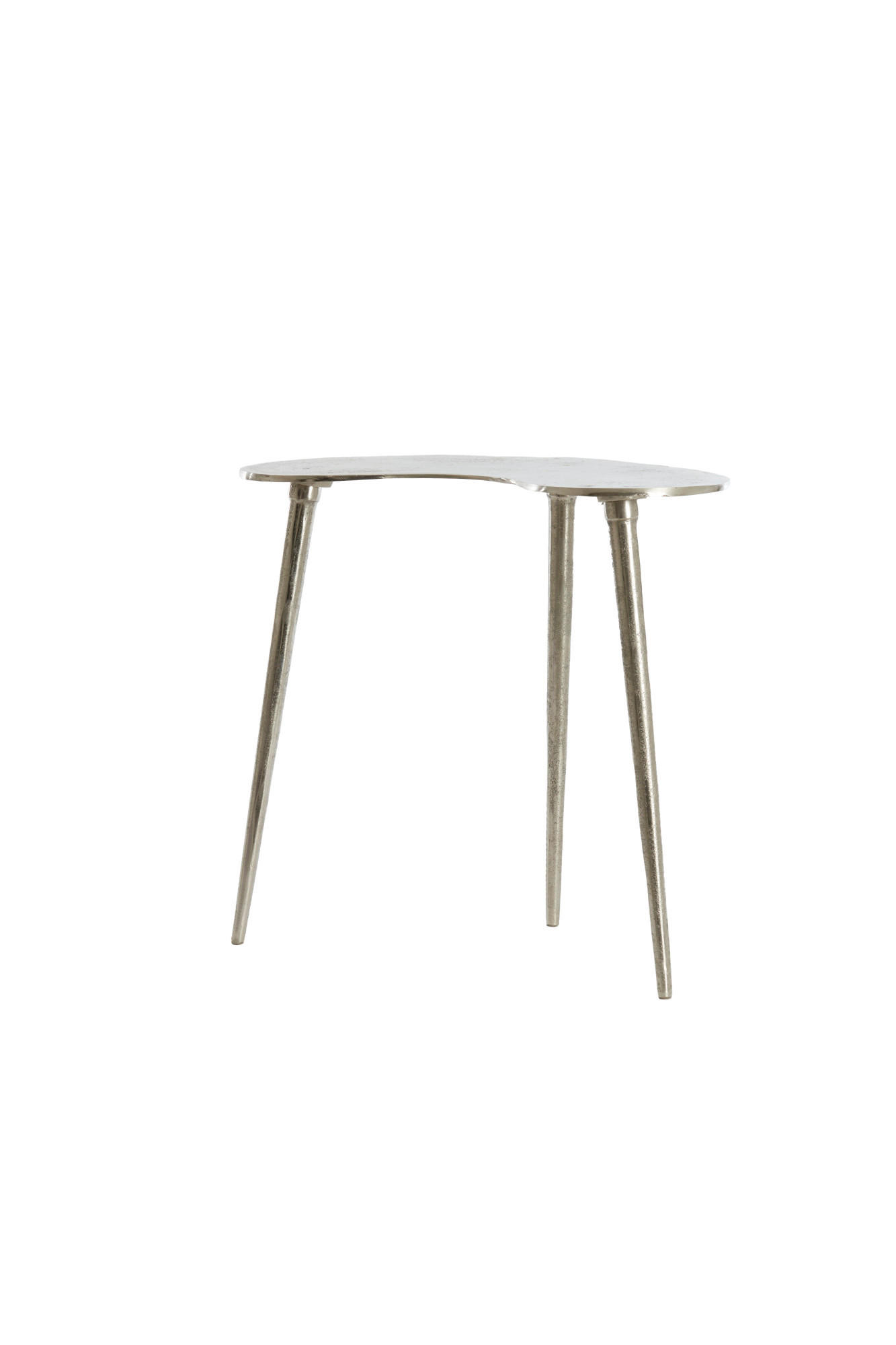 BEISTELLTISCH Linos Silber 53/30/48 cm - Silberfarben, Metall (53/30/48cm) - Light & Living
