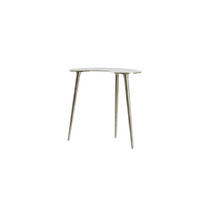 BEISTELLTISCH Linos Silber 53/30/48 cm - Silberfarben, Metall (53/30/48cm) - Light & Living
