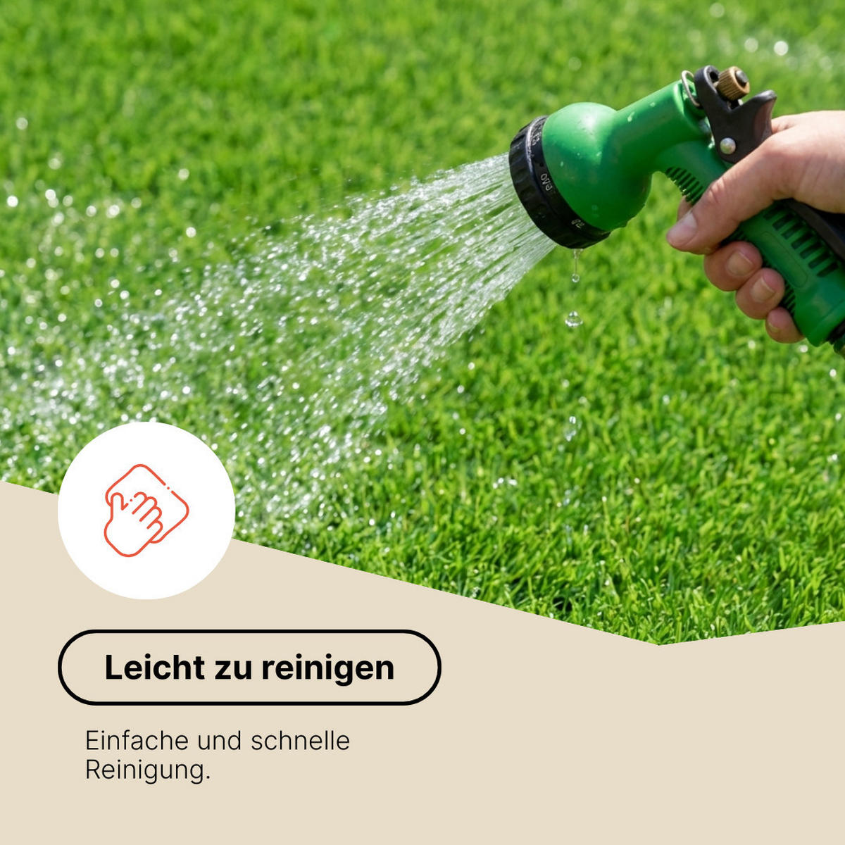 KUNSTRASEN Natural 40 mm – Rasenteppich für Garten & Terrasse, wetterfest 250/400 cm - Grün, Textil (250/400cm) - Tapiso