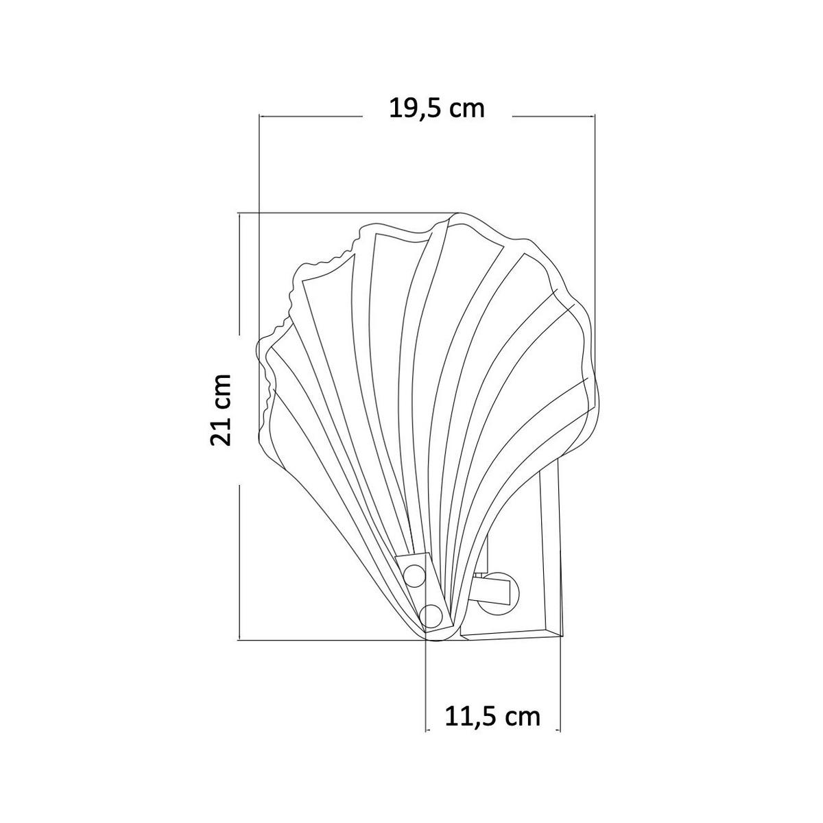 WANDLEUCHTE Amanda, Gold / Messing, 21cm - Goldfarben, Glas (19.5/21/21cm) - KOSILUM