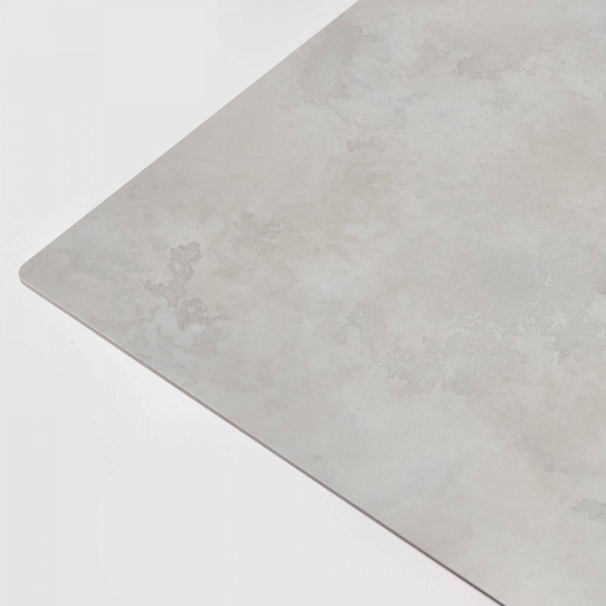 TISCHPLATTE 60 x 60 cm, Beton Hellgrau - Grau, Kunststoff (60/1.25/60cm) - Oviala