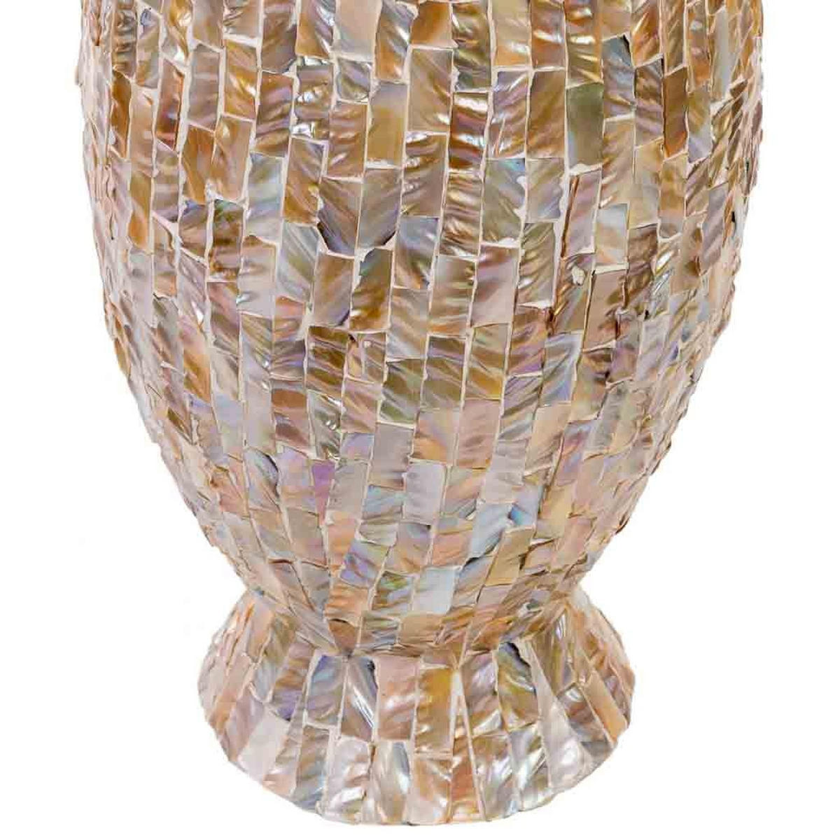VASE aus Holz, braun, 28x91cm - Bronzefarben, Holz (91cm) - Wanderlust