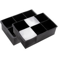 EISWÜRFELFORM, 2er-Set - Anthrazit, Kunststoff (13/10/17cm) - Zollner24