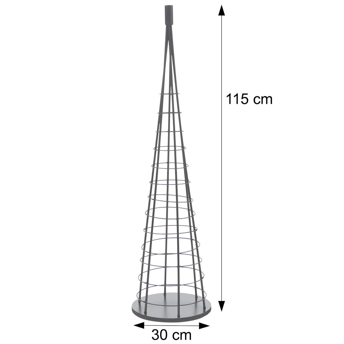 DEKO-BAUM Gold - Goldfarben, Metall (30/115cm) - Jamb