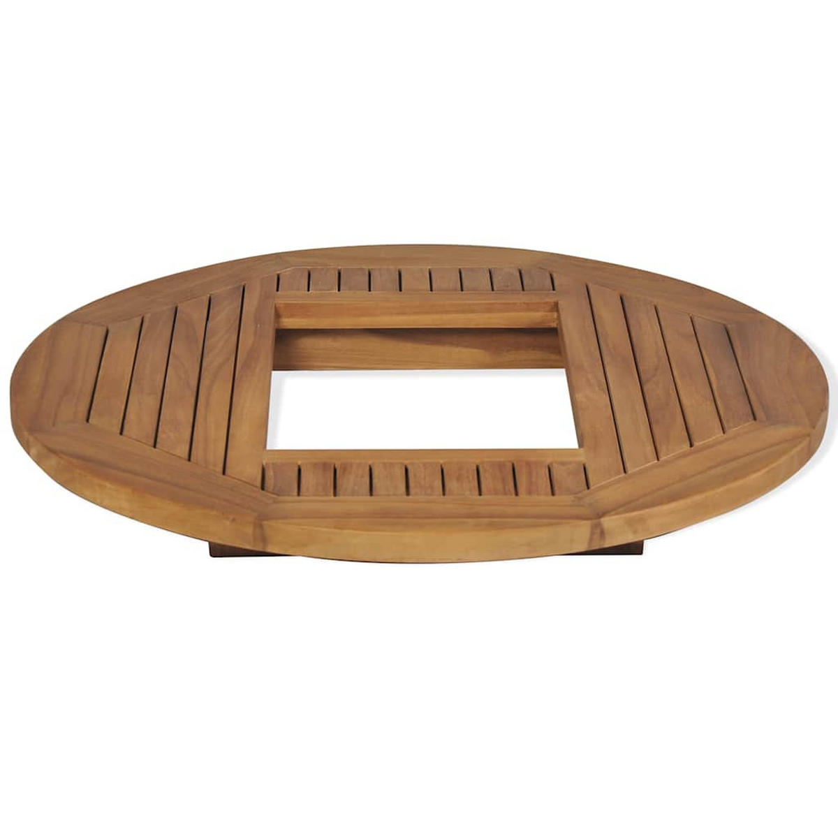 BIERKASTENTISCH Teak 70 Cm - Braun, Holz (70/70/7.5cm) - vidaXL