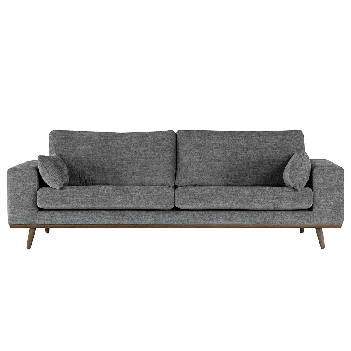 3-SITZER SOFA - Dunkelgrau, Textil (237/81/88cm) - home24