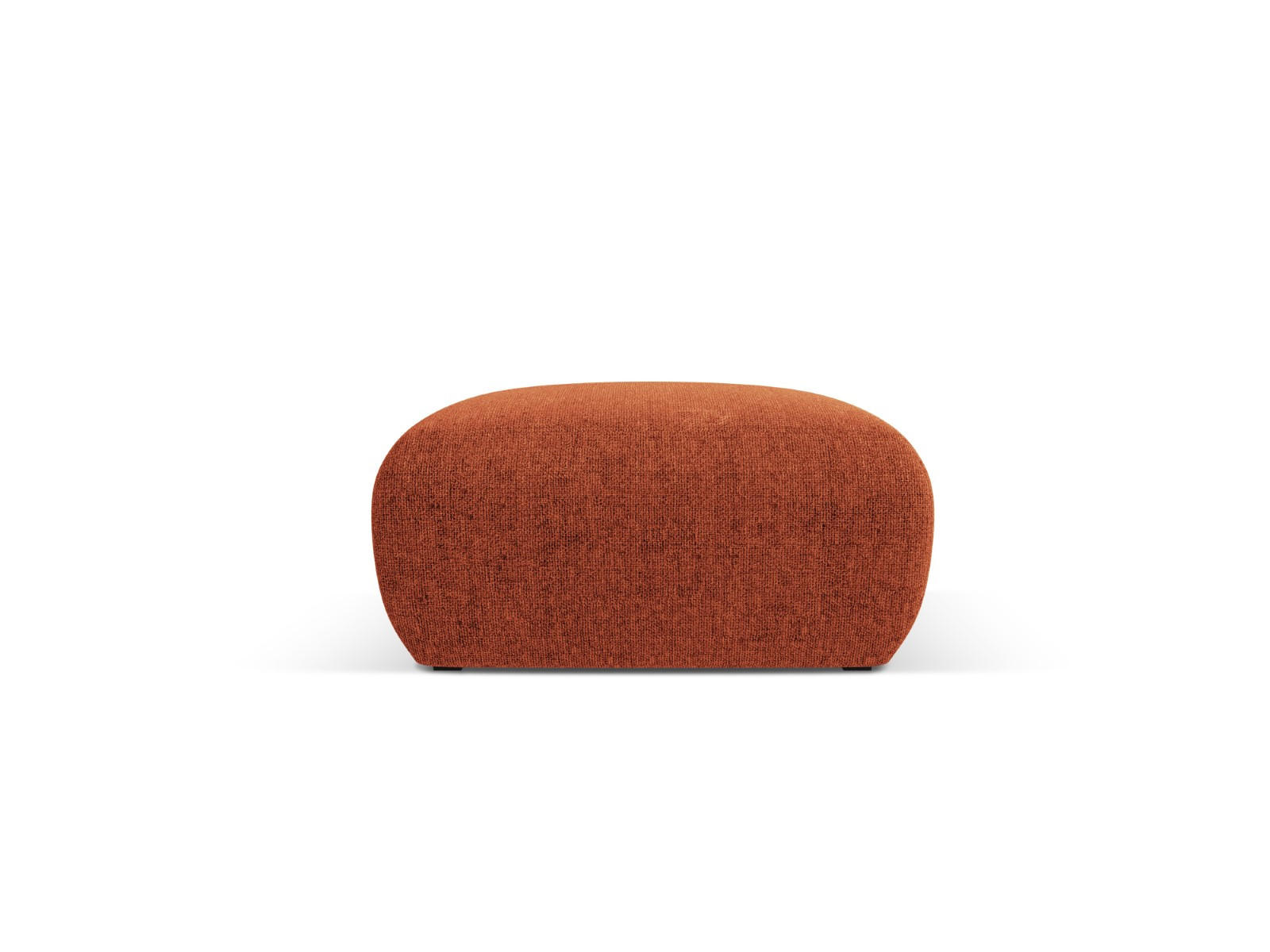 POUF Molino aus Chenille-Stoff terrakotta - Terra cotta, Textil (75/36/75cm) - Micadoni