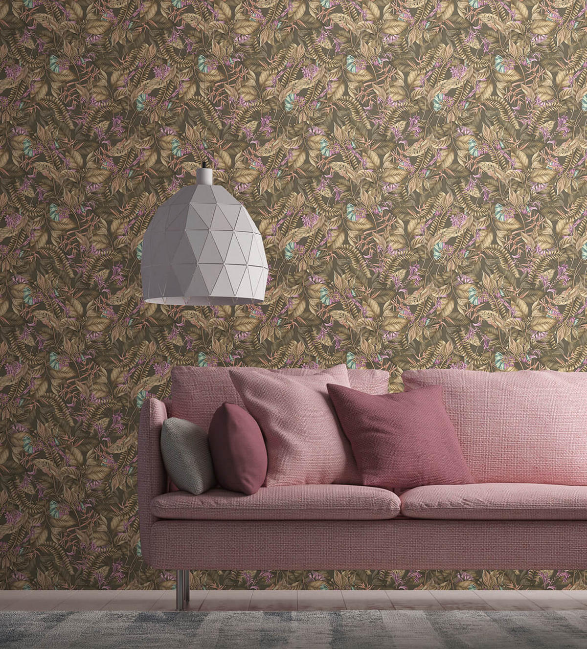 VLIESTAPETE Bunt 53/1005 cm - Grau, Textil (53/1cm) - KUNSTLOFT