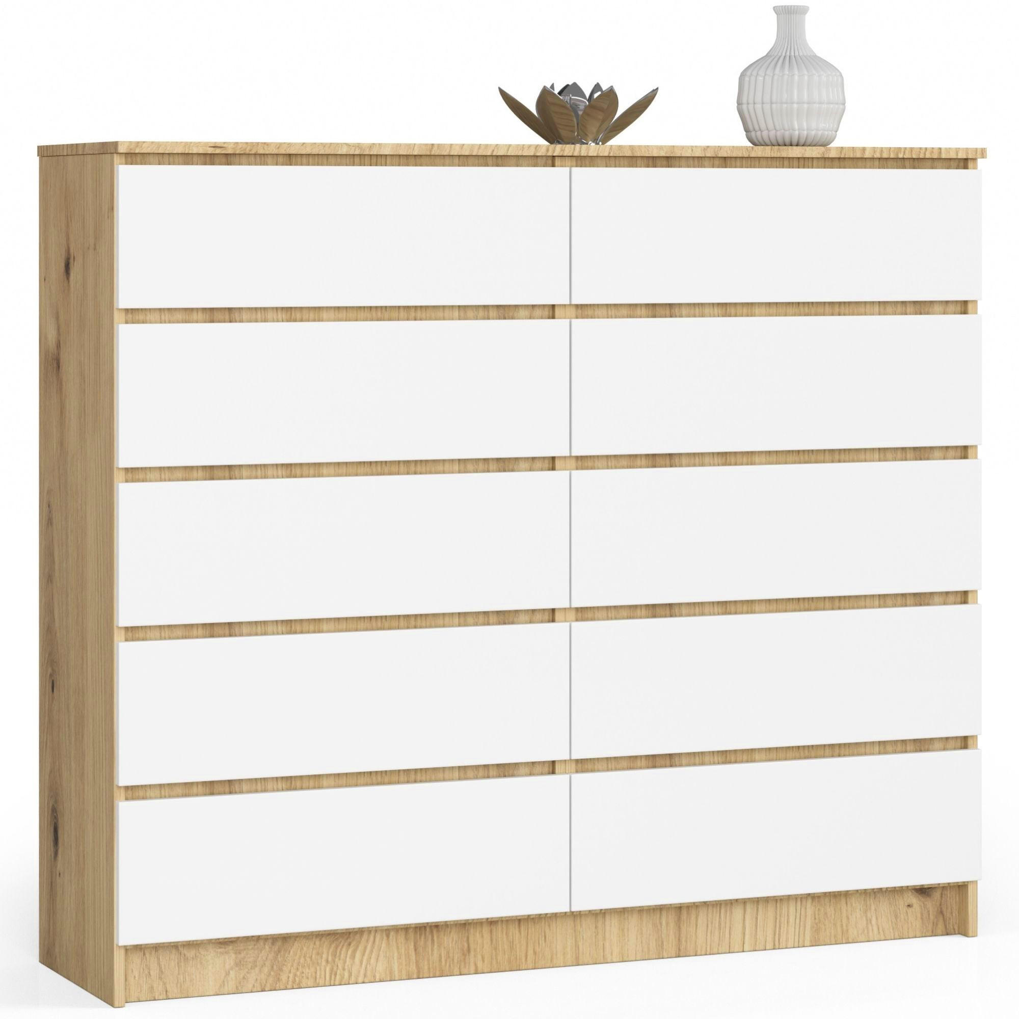 RAUMHIRSCH FURNITURE KOMODA dub Artisan, bílá 121/138/40